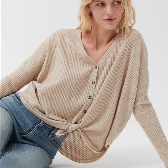 UO Out From Under White Jojo Thermal - Picture 3 of 6